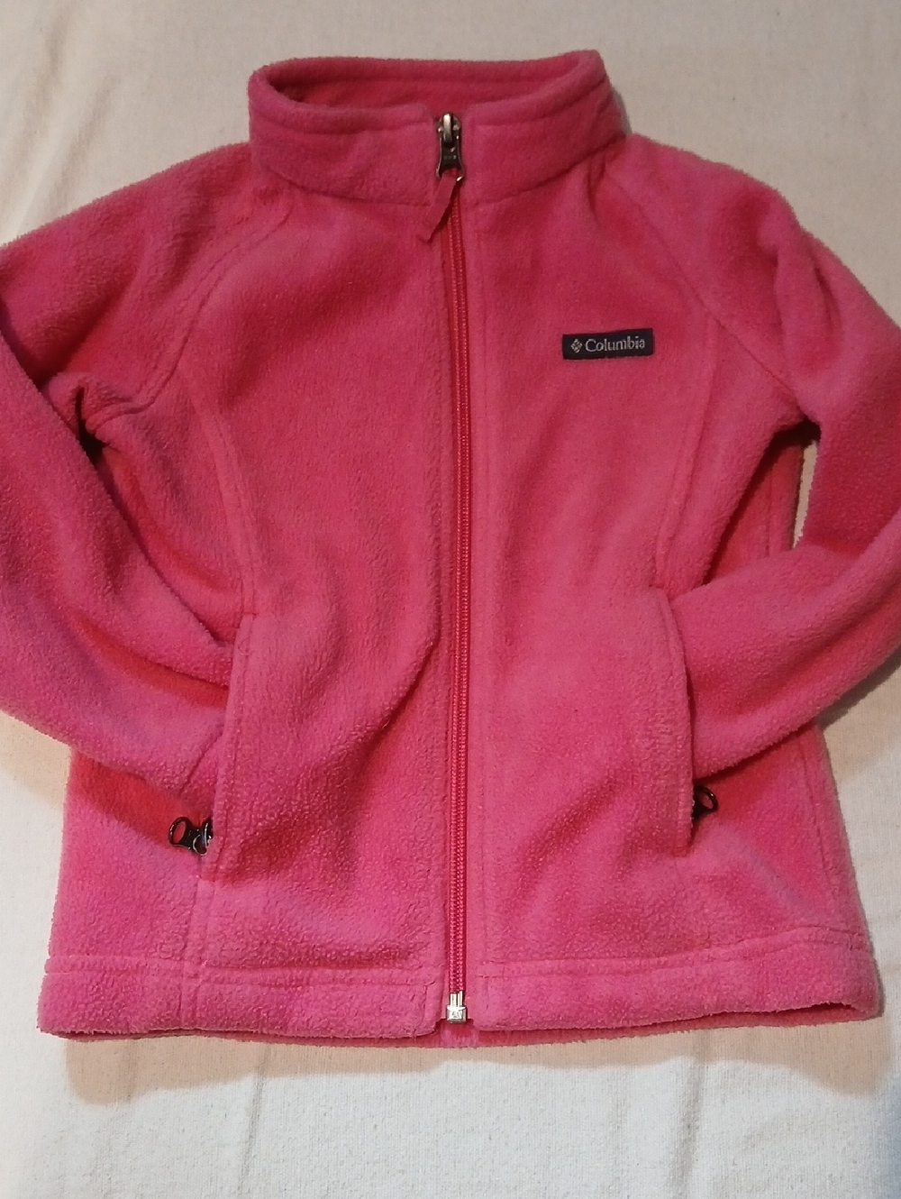 Columbia Bright Pink Full-Zip Fleece Jacket